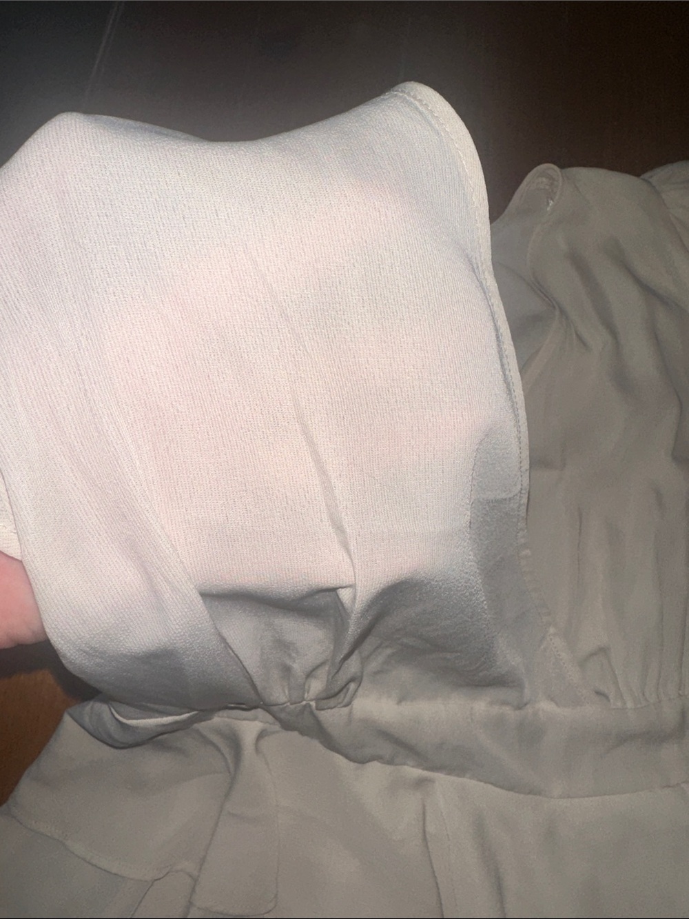Love Tree Cream Ruffle Wrap Blouse - Picture 4 of 5